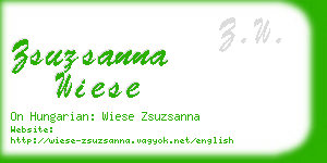 zsuzsanna wiese business card